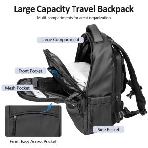 Lixada sac à dos avec ventilateur de refroidissement alimenté par USB sac à dos pour ordinateur portable de grande capacité Compatible avec 16 - Neuf