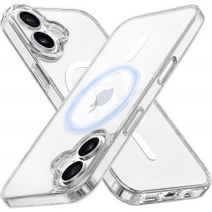 Maa-Magnétique Coque Pour Iphone 16 Plus (6,7 Pouces), Compatible With Magsafe Antichoc Ultime U2013 Magnétisme Puissant Et Protection Militaire - Etui Fine - Transparent - Neuf