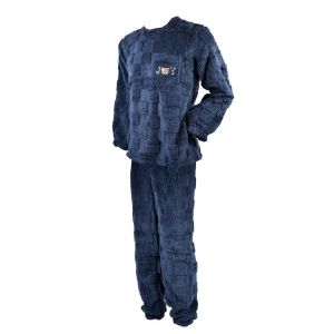 Pyjama Polaire Eco 2846 Marine - Neuf