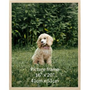 CMWX-Cadre 40x50 cm Couleur du bois, Cadre Photo Poster 50x40 cm en PVC, pour ?uvres d'art, Affiches, Certificats - 1 Pi&egrave;ces, pour Montage Mural Uniquement - Neuf