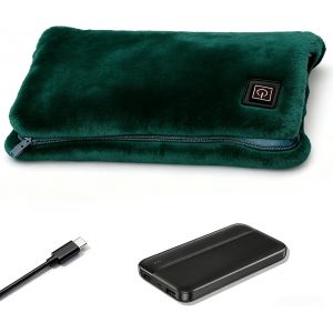 Chauffe-Mains &Eacute;lectrique Sans Fil Avec Batterie Externe De 10 000 Mah - Coussin Chauffant Portable Multifonction Pour Dos, Ventre, Cou, &Eacute;paules - S&ucirc;r Et Doux - Id&eacute;al Pour L'ext&eacute;rieur, Les Voyages - Neuf