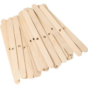 Kalanka-100pcs Supports De M&egrave;che De Bougie En Bois &Agrave; Un Trou, 4,5 Pouces, Pour La Fabrication De Bougies Diy - Neuf
