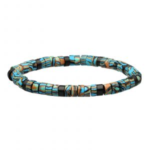 Bracelet Perles Heishi En Malachite - Neuf