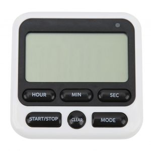 Minuteur De Cuisine Grand Format, Transparent, Peu Encombrant, Pratique, Durable, Portable, Fiable, Chronometre Numerique - Neuf