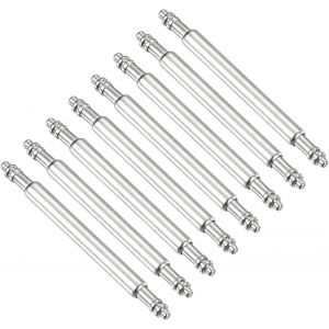 Kal-8pcs 1.5 X 15mm Goupilles De Barre &Agrave; Ressort De Montre, Acier Inoxydable Outil De R&eacute;paration De Barres &Agrave; Ressort De Broches De Lien De Bracelet De Montre, Argent&eacute; - Neuf