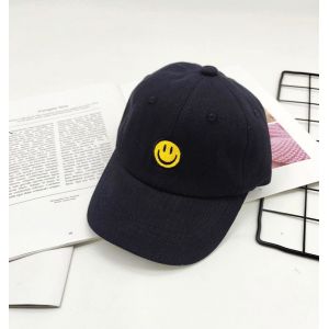 Pack (Noir) Enfant Casquette De Baseball Avec Le Sourire Visage, De La Casquette De Baseball De Garçons, Machine Drôle De Chapeau Enfants, Réglable Joli Chapeau, S'adapte À De 3 À 12 Ans - Neuf