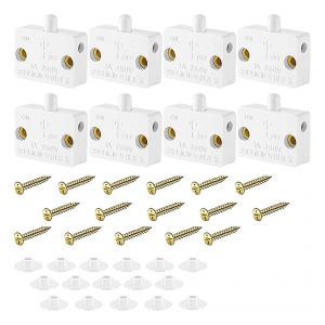 8 Pièces D'armoire Lampe Interrupteur Interrupteur De Porte Automatique Interrupteur De Contact Pour Armoire Applicable À 12v 24v - Neuf