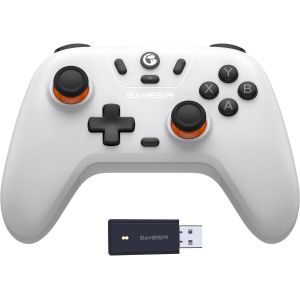 Nova Wireless Switch Pro Controller pour Switch/Lite/OLED, manettes de jeu &agrave; effet Hall, LED RGB, rechargeable 1200mAh, Turbo, programmable, contr&ocirc;le de mouvement, fonction de r&eacute;veil (blanc) - Neuf