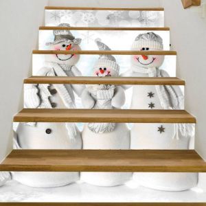 3D Escalier Autocollants - 39.3 pouces x 7.08 pouces - 10-Auto-Adh&eacute;sif PVC Escalier Contremarches d'Escalier Amovible Stickers Autocollants Festival de papier Peint Maison du Parti du D&eacute;cor - Neuf