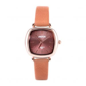 Petit Cadran Carr&eacute; Style R&eacute;tro Montre &Agrave; Quartz Pu Cuir Bracelet Accessoire (Caf&eacute;) - Neuf