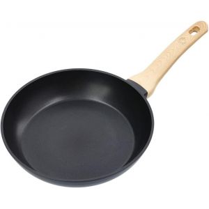 Po&ecirc;le &Agrave; Frire Tout Feux, Induction, Gaz, Ceramique Et Plus, Antiadh&eacute;sive, Rev&ecirc;tement Anti-D&eacute;rapant, Poign&eacute;e Ergonomique, En Aluminium, Lavable Au Lave-Vaisselle, 28cm, Noir - Neuf