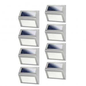 Lot De 10 Lampes Solaires Led &Eacute;tanches Pour Escalier Ext&eacute;rieur - Neuf