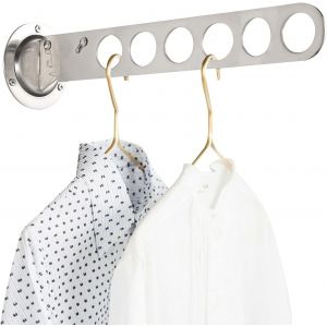 Cintre mural pliable, 6 trous, en acier inoxydable, pour étendoir à linge - Neuf