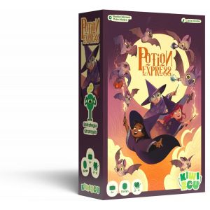 Sansh-Potion Express - Jeu De Cartes - Malin Et Rapide - Dès 6 Ans - Idéal En Famille Et Avec Des Enfants - Règles Simples - 2 À 4 Joueurs - Réflexion Et Mémoire - Kiwizou - Neuf