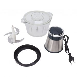 HJLIAN Hachoir electrique multifonction 450 W, 2 L, pour viande, legumes, fruits et noix, prise UE 220 V - Neuf
