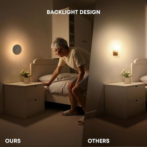 Veilleuse Led Lampe Avec Mouvement Detecteur - Aimant&eacute;e Lumiere Placard Rechargeable Sans Fil Avec Liaison & Motion Sensor D&eacute;tecteur Interieur Pour Passage Couloir Escalier | 3 Pi&egrave;ces - Neuf
