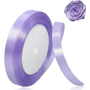 Ruban En Satin Violet Clair De 10 Mm Pour D&eacute;corations De F&ecirc;te De No&euml;l, Emballage Cadeau, Artisanat, F&ecirc;te De Mariage, Noeuds Pour Cheveux, Bouquets Floraux, Anniversaires, F&ecirc;tes Pr&eacute;natales - Neuf