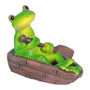 Grenouille Statue Jardin - R&eacute;sine Happy Frogs Sur Banc Figurines,Jardin Grenouille Decor &Eacute;t&eacute;,Pour Patio Dec - Neuf