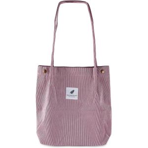 ERSHI-Sac Velours Côtelé, Sac Cabas Grande Capacité, Sac à Bandouliè re en Velours Côtelé, Sac à Main Rétro Casual pour Femme, Ult[1 - Neuf