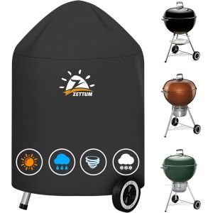 KAL-Housse De Barbecue Exterieur Weber 47 Cm ¿ Housse De Barbecue Au Charbon 600D Pour Barbecue Weber ¿ Housse Imperméable Pour Barbecue Weber Master Touch De 47 Cm, Barbecue Bouilloire Original - Neuf