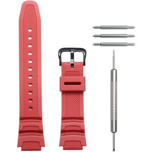 Kal-Bracelet De Montre De Rechange En R&eacute;sine Pour Homme Casio Ae-1100w Sgw-300h Ae-1000w Ae-1200 W-218h Bracelet De Montre De Sport &Eacute;tanche - Neuf