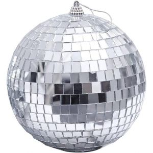 Boule Disco L&eacute;g&egrave;re De 15 Cm Pour Sapin De No&euml;l, D&eacute;coration De No&euml;l, Effet D'&eacute;clairage - Neuf
