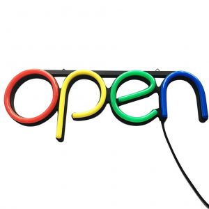 HJLIAN Enseigne publicitaire LED ouverte pour cafe, bar, pub, neon, restaurant, magasin - Neuf