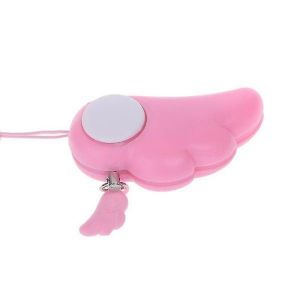 Porte-clés d'alarme d'autodéfense rose - Dispositif de protection individuelle compact avec son de 90 dB pour la sécurité en déplacement (1 pièce) - Neuf