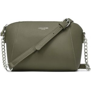 TZF-- Petit Sac Bandoulière Femme Trapèze - Sac à Main Chaîne Porté Epaule Cuir PU - Besace Sacoche Croisé Travers Pochette Soirée Mode Travail Shopping Elégant Tendance Chic - Vert Kaki - Neuf