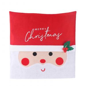 les d&eacute;corations de no&euml;l Rouge 4PCS LED de No&euml;l Housses de Chaise, le Dos de la Pac de Couverture &agrave; Manger Chaise en Arri&egrave;re Couvercle D&eacute;cor - Neuf