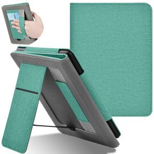 &Eacute;tui pour Kindle Paperwhite 12e g&eacute;n&eacute;ration avec support - Vert, compatible avec les mod&egrave;les 7 pouces, cuir PU r&eacute;sistant &agrave; l'eau - Neuf