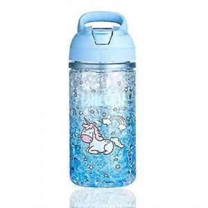 Bouteilles D'eau Licorne Pour Les Filles,Bouteilles D'eau Mignonnes Pour L'école,Bouteille D'eau Pour Filles Bleu - Neuf