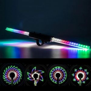 Roues Lumière De Rayon Lumières De Jante Étanches Lumières À Rayons Avec 64 Led Et 30 Motifs De Changement Pour Vélo Vtt - Neuf