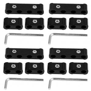 12 Pcs Alliage D'aluminium Bougie Séparateur De Fil 8mm 9mm 10mm Moteur Diviseur De Filnoir - Neuf