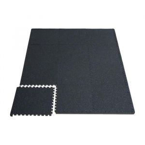 Tapis De Sol Salle De Sport De 0,56 Po-Duoku-6 Carreaux-Dessus En Caoutchouc Avec Mousse Eva-24 Po X 24 Po-Couverture De 24 Pi2 - Neuf