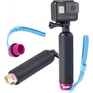 Poign&eacute;e Main Flottante Pour Cam&eacute;ra D'action Gopro Hero12 Hero11 Hero10 Max/Dji Osmo Action 3/Insta360 One/Hero 11 Mini 10 9 8 Akaso Campark Float,Stockage Interne &Eacute;tanche,Violet - Neuf