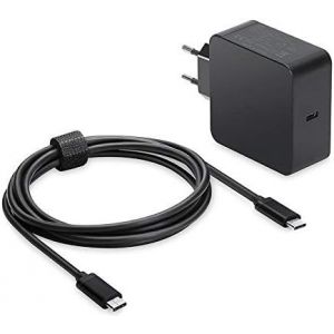 Chargeur d'Alimentation USB C 65W 45W Compatible avec HP Spectre x360, Elite x2 1012, Envy x360, EliteBook 840 820, ProBook 430, Split 13 Series - Neuf