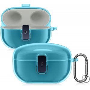 acdsgd-tui Compatible avec Sony WF-1000XM5 - Housse de Protection Rigide pour &Eacute;couteurs - Transparent-Bleu - Neuf