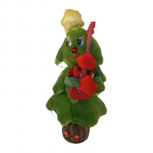 Sapin de Noël chantant et dansant de 15 pouces pour enfants, jouet en peluche musical, décoration de table de festival-11PCS (11PCS) - Neuf
