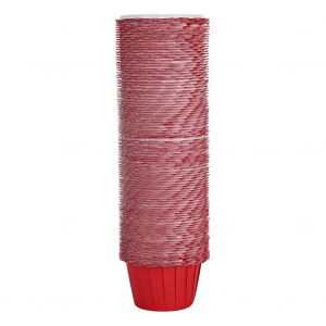 Hjlian Lot De 100 Caissettes En Papier Pour Gateaux, Muffins, Cupcakes, Desserts, Accessoires De Cuisine, Rouge - Neuf