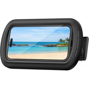 Support Téléphone Douche Étanche, Étui De Téléphone Étanche Pour Mural - [Meilleure Qualité Sonore] 360°Rotation & 120°Réglable, Ipx6 Étanche Support Mural De Bain Pour 4 À 7"" Smartphone[Z377] - Neuf