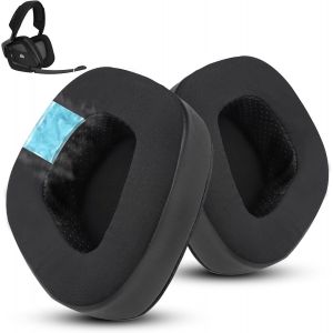 Cooling-Gel Ear Pads for Corsair Void Pro/Elite/RGB/SE/USB/Wireless - Cool and Improved Comfort, Compatible with Void Pro RGB, Void Elite RGB, Void Surround (Black) - Neuf