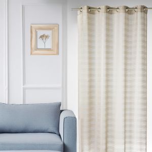 Voilage Fantaisie &Agrave; Rayures Horizontales "Joyeux - Neuf