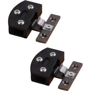 2 Pi&egrave;ces Charni&egrave;re en Verre en Alliage, Kit de Charni&egrave;re de Porte en Verre, Charni&egrave;re de Porte &agrave; Pince Charni&egrave;re Connecteur Mural en Inox Pliant pour le Verre de 5-8 mm d'&eacute;paisseur - Neuf