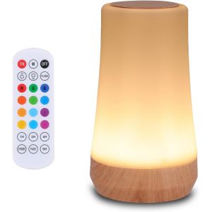 Kal-Sans Fil Lampe De Chevet Pour Enfants: Veilleuse Led Lampe Nuit Tactile Avec Couleurs Changeantes - Rechargeable Avec Télécommande Pour Chambre À Coucher - Neuf