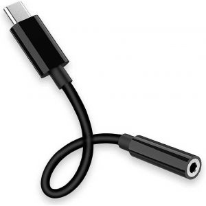 Adaptateur USB Type-C vers jack 3,5 mm, convertisseur TRRS noir, câble auxiliaire OMPT pour mini-écouteurs - Neuf