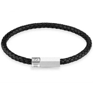 Bracelet Homme En Cuir Blackjack Juxb03240jwstbk - Longueur : 21 Cm - Neuf
