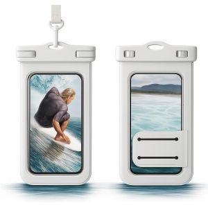 KALANKA-Pochette Etanche Smartphone, 2 Pack Ipx8 Pochette Telephone Portable Etanche, Waterproof Case pour Iphone 16 15 14 13 12 Pro XS, Samsung S24 S23 S22, Huawei P60 Mate 60 Jusqu'&agrave; 7.2"" Blanc - Neuf