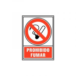 File 2000 Panneau 'no Smoking' 210x297mm Pvc 700 Micron Blanc/rouge - Neuf