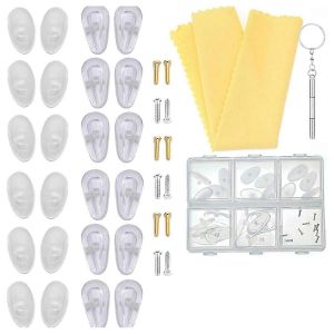 12 Paires De Plaquettes De Nez En Silicone Souple Et À Chambre À Air - Neuf